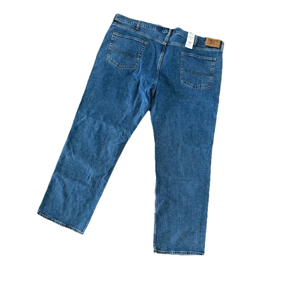 NEW Levi Strauss Signature‎ Men's Big & Tall Relaxed Fit Jeans 50x30 Medium Wash